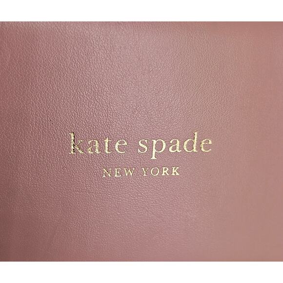 KATE SPADE PINK GREEN SUNGLASSES CASE W/ CLOTH HARD SHELL DESIGNER STYLE - Picture 3 of 9